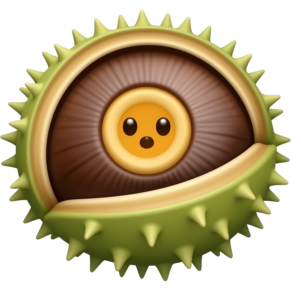 нарисуй реалистичный цветок каштана, не сам каштан, а цветок emoji
