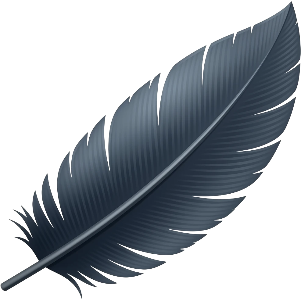 raven feather emoji