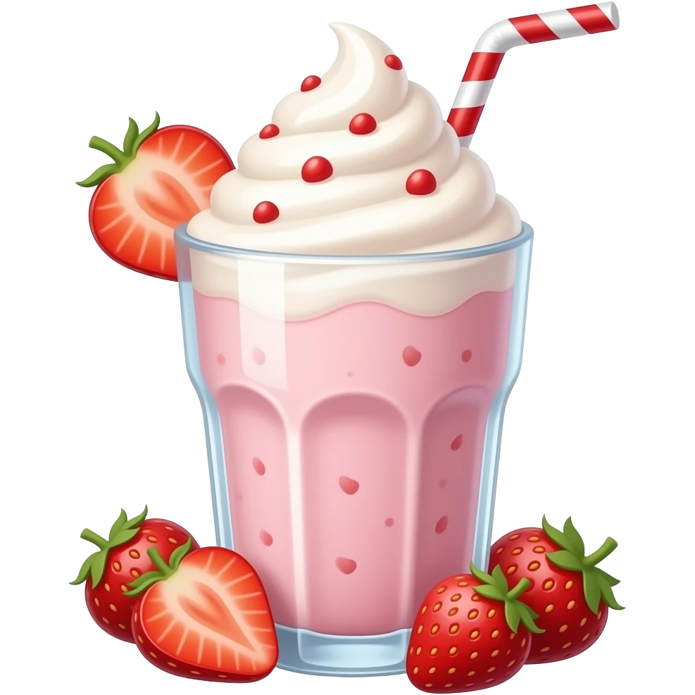 Strawberry Milkshake emoji
