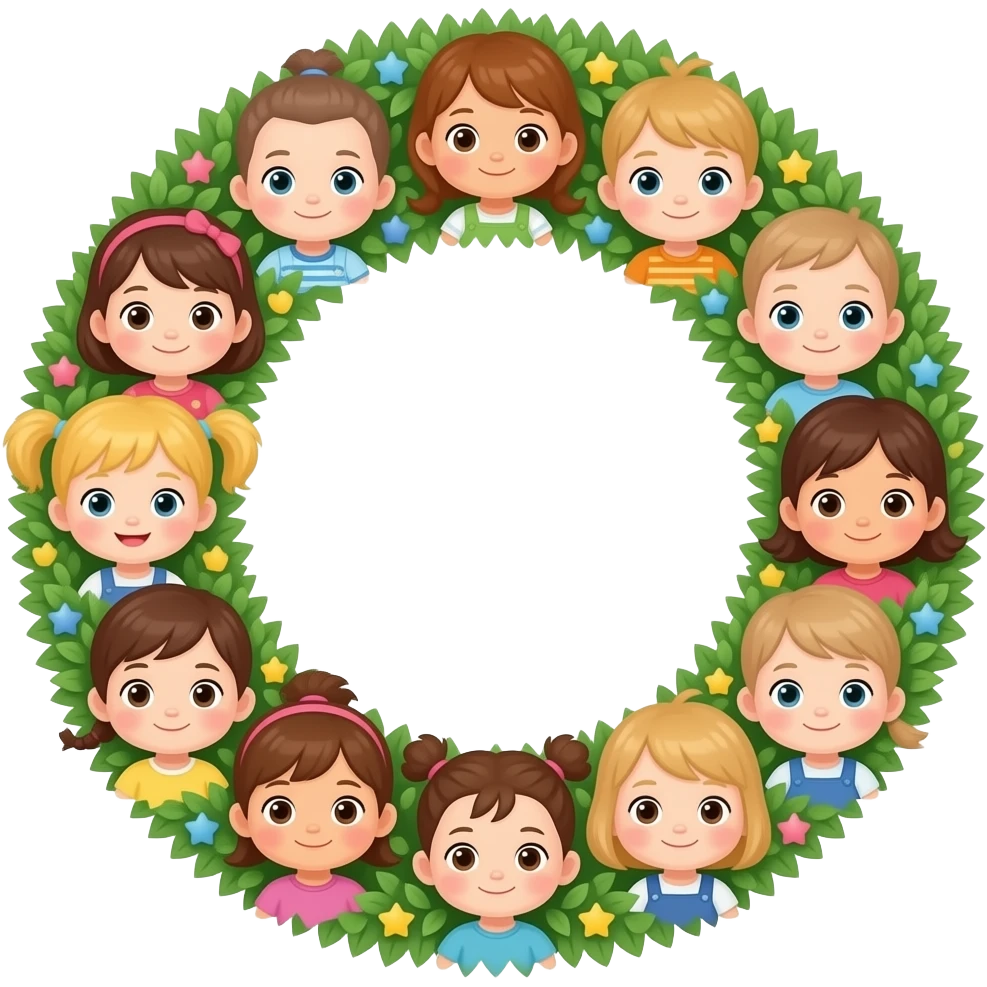 Гирлянда из малышей emoji