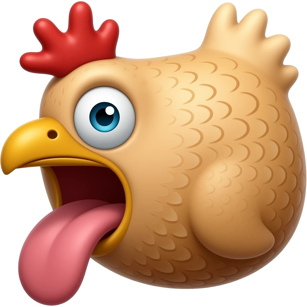 Big cock with mouth on it emoji