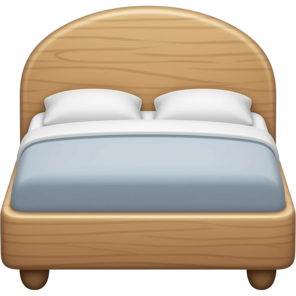 bed with casters emoji