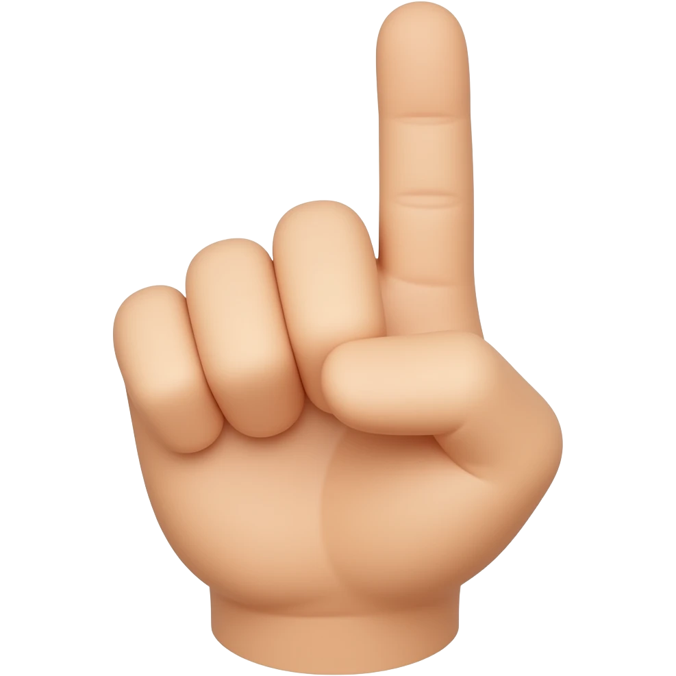 dedo alzando emoji