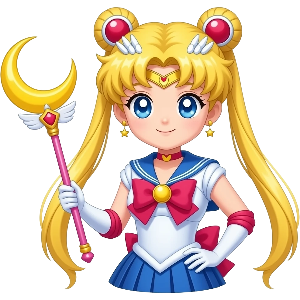 水手月亮 月亮手杖 emoji
