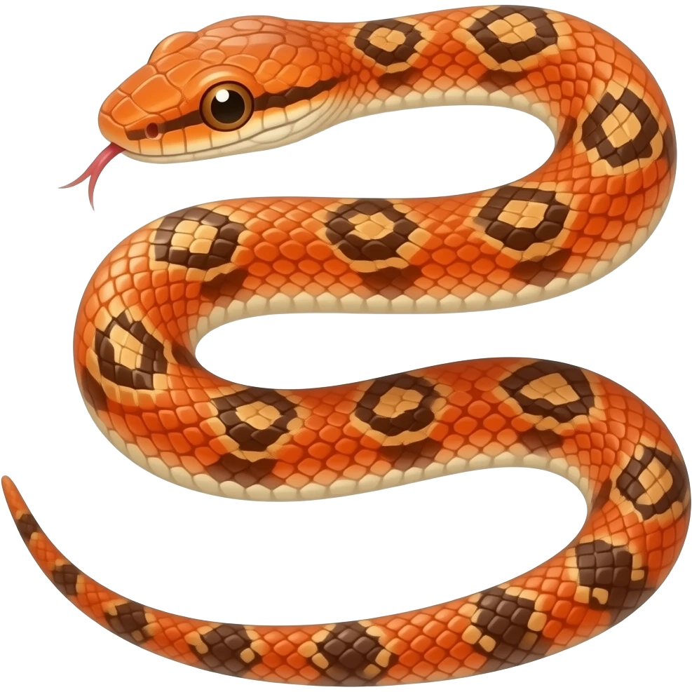 Colubrid orange emoji