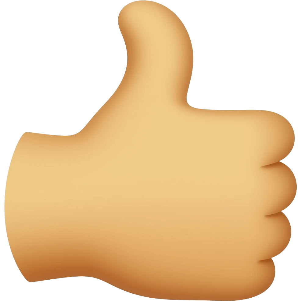 Pouce jaune emoji