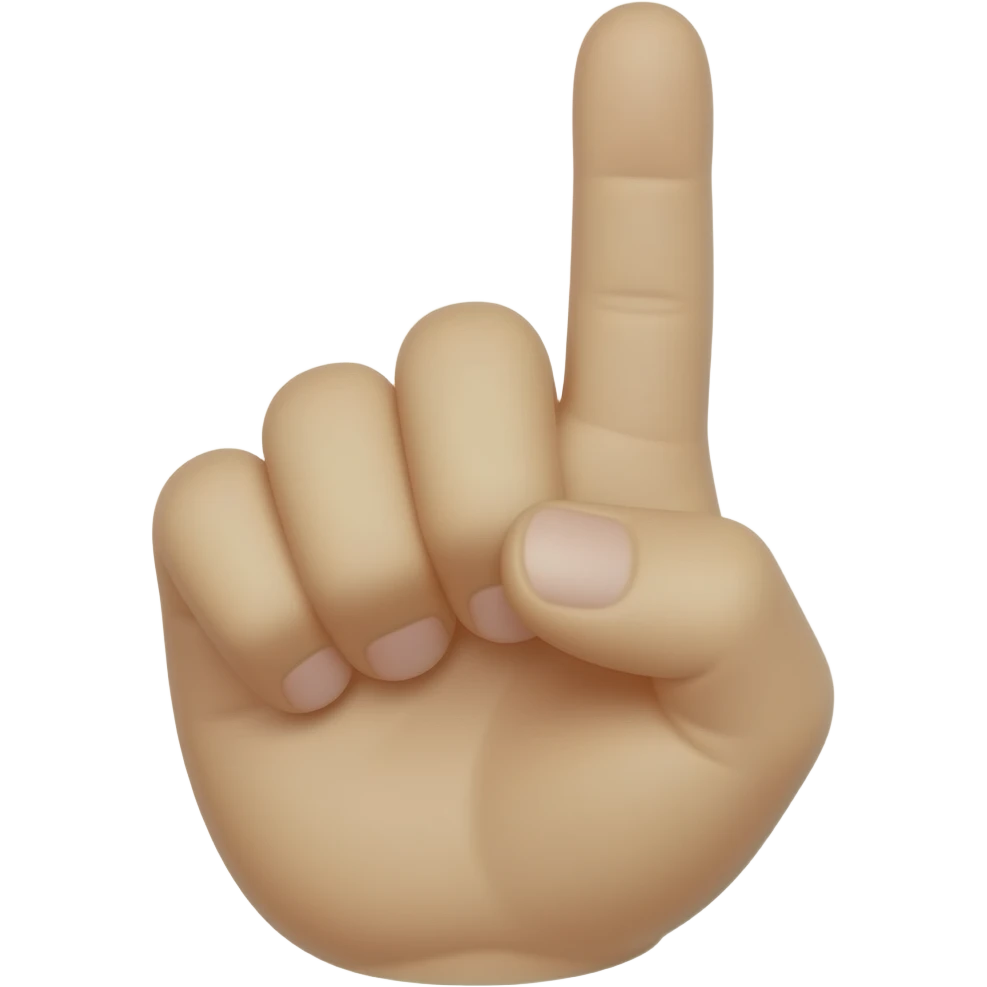Hear finger tip emoji