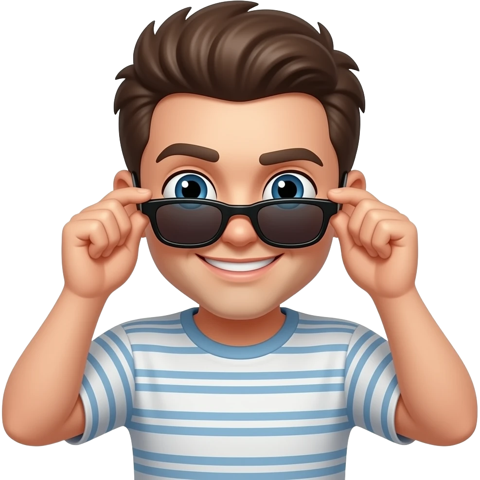 😬 this emoji pulling sunglasses down emoji