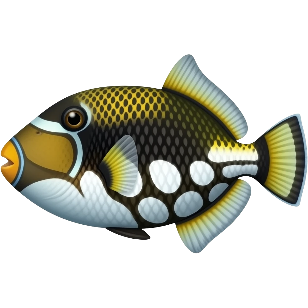 Clown triggerfish emoji