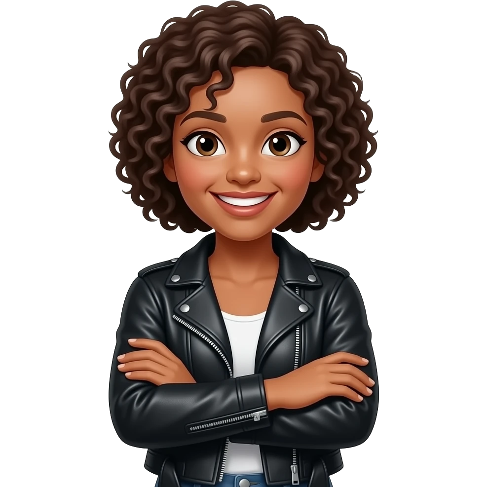 Sassy girl with arms crossed emoji