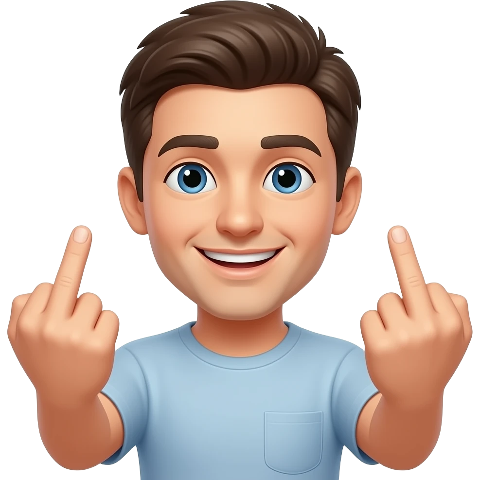 🖕☺️🖕 emoji