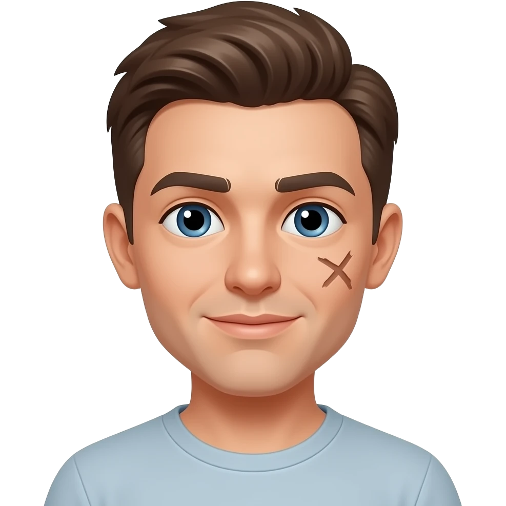 fix the cheek on the right emoji