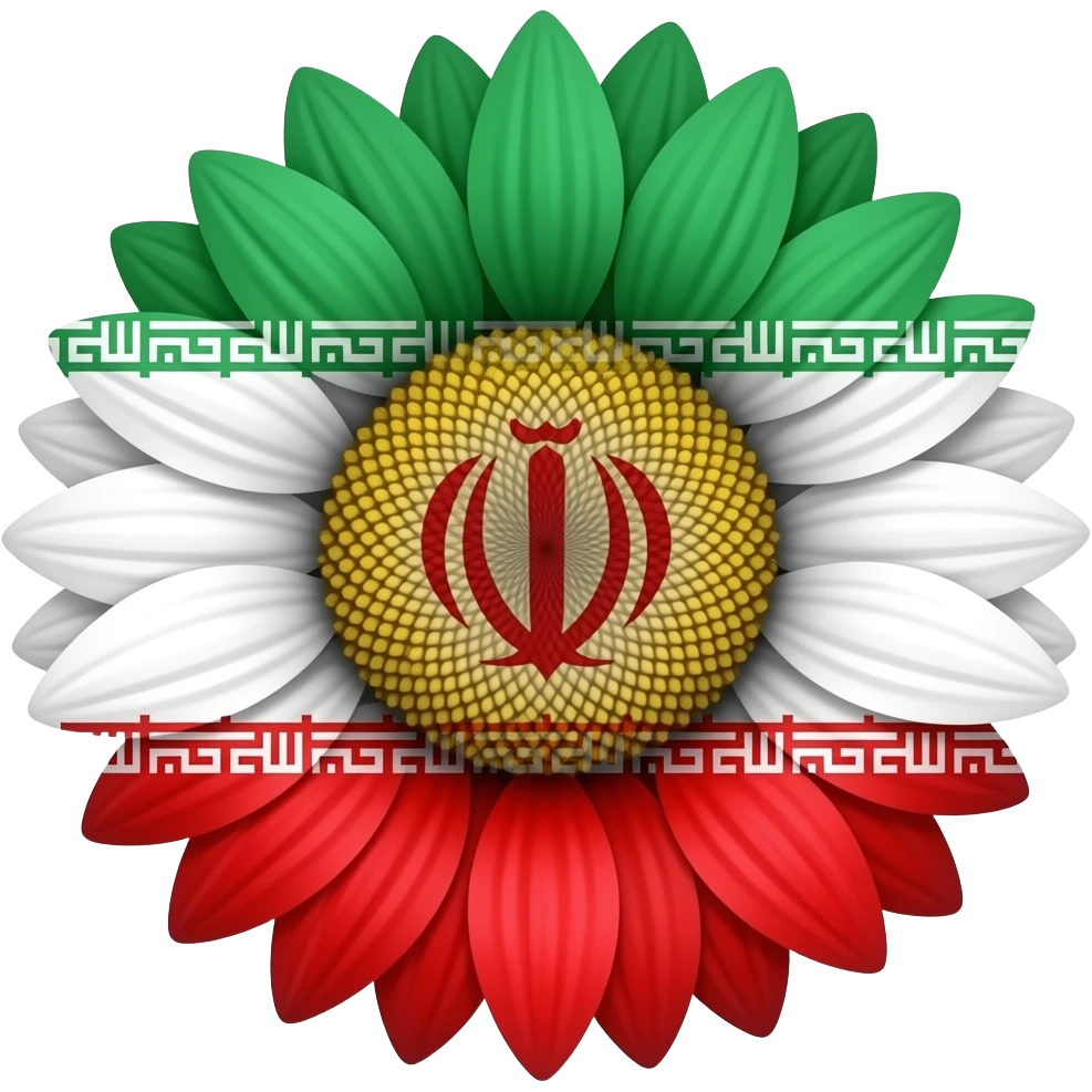 پرچم ایران شیروخورشید emoji