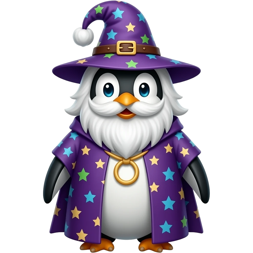 Penguin Wizard emoji