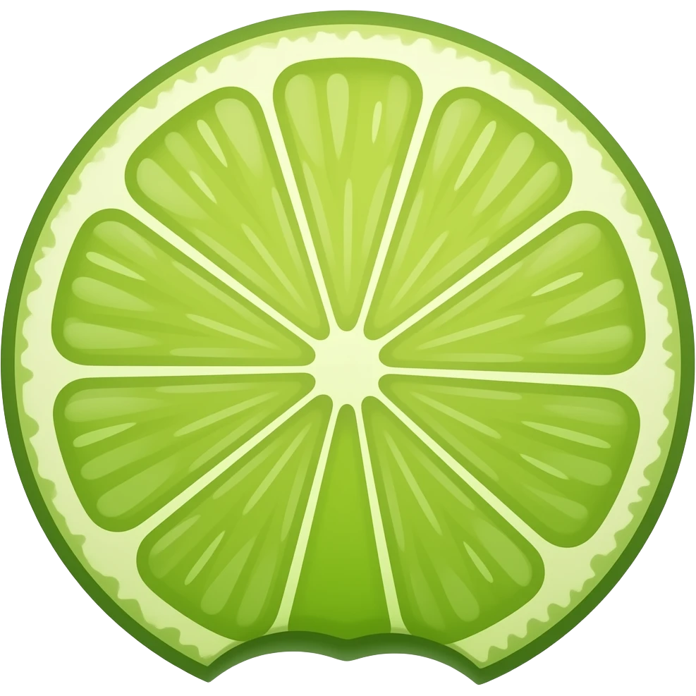 Lime without bite emoji