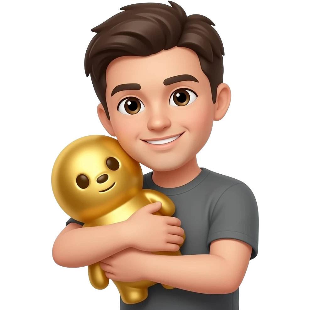 inversot hugging gold emoji