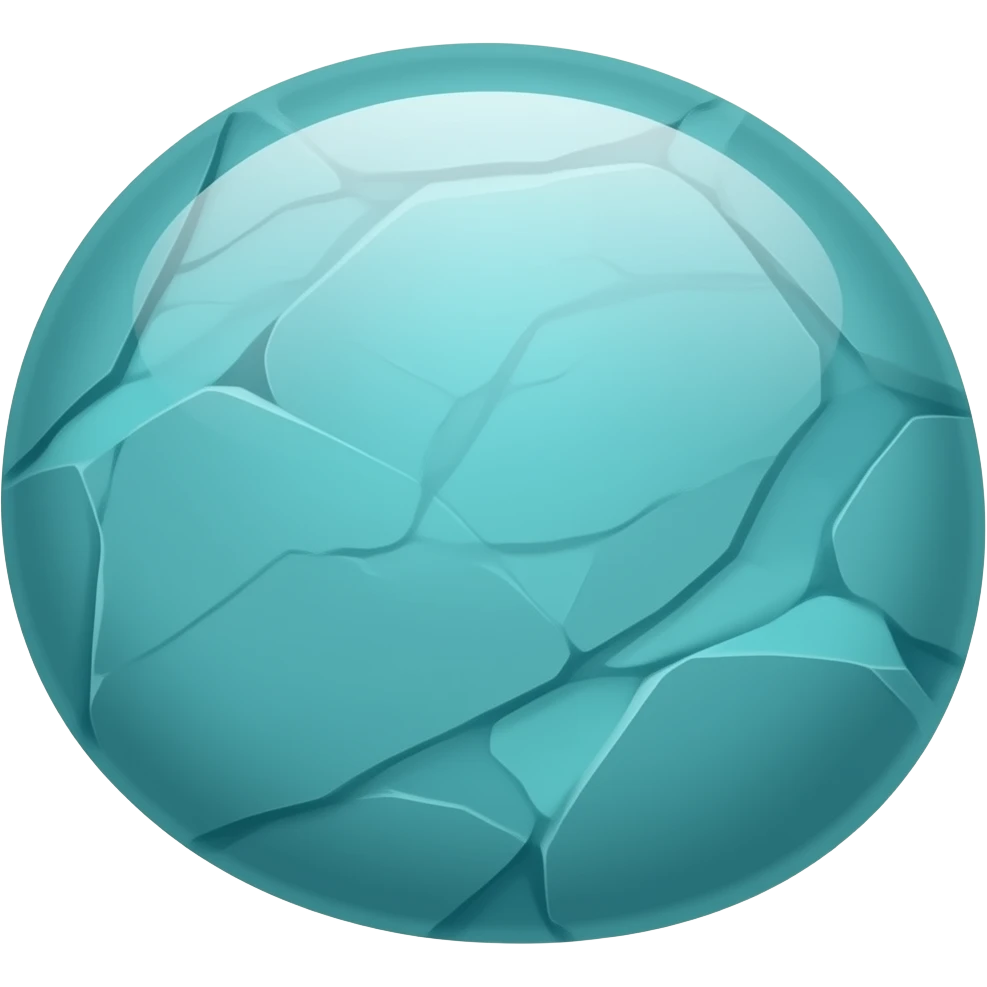 Turquoise stone emoji