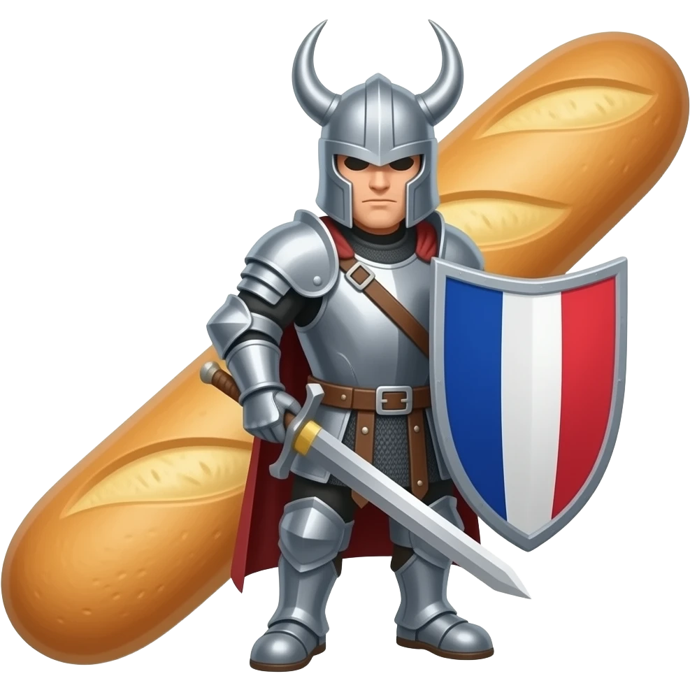 french bagguett warrior emoji