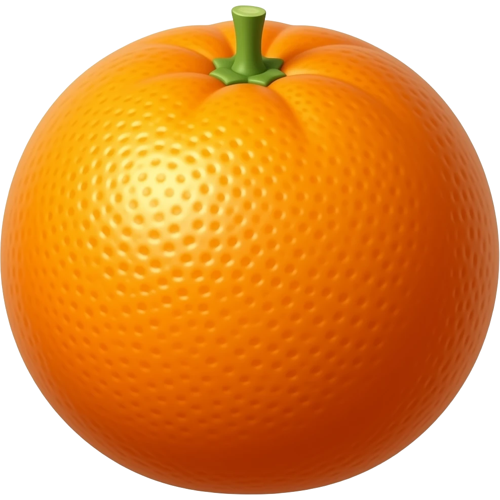 orange fruit without stem emoji