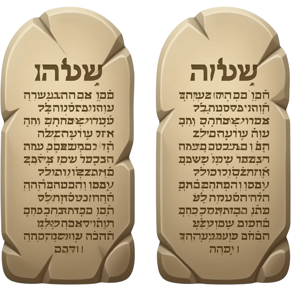 ten commandments emoji