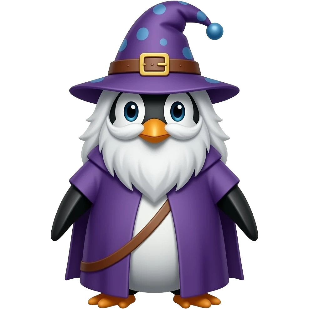 Penguin Wizard emoji