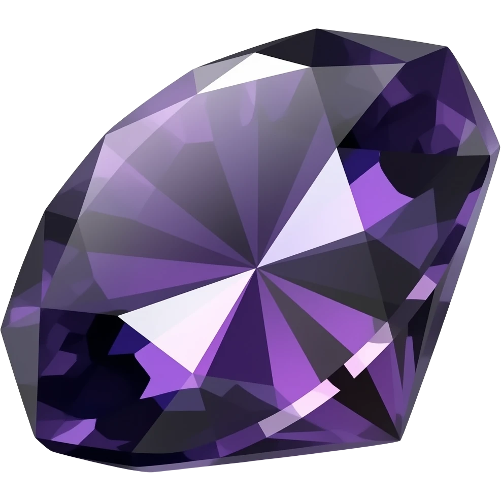 purple and black gem stone emoji