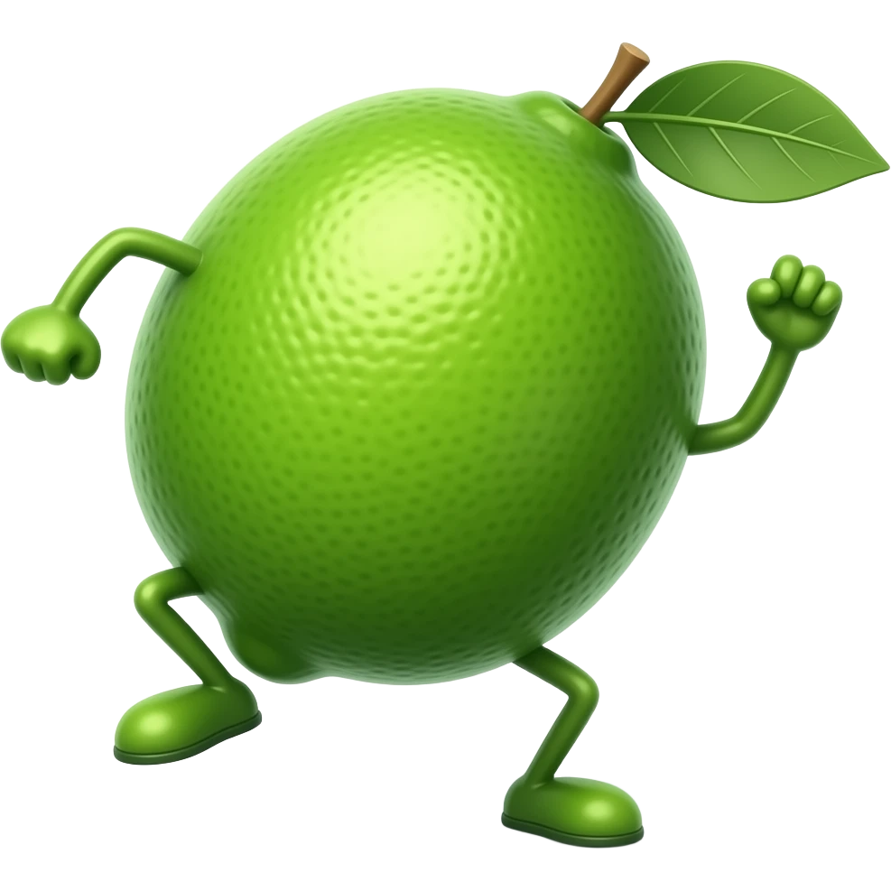 dancing lime emoji