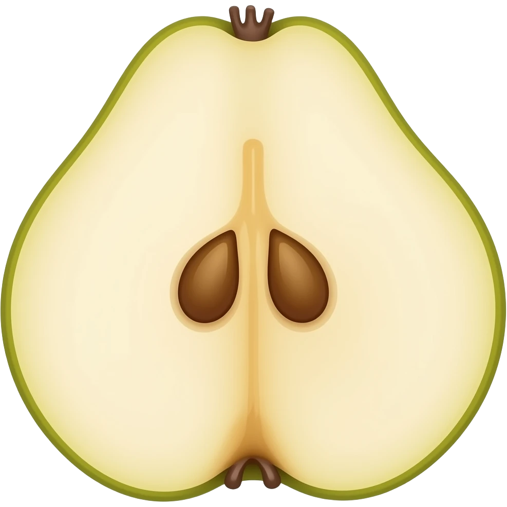 Pear core emoji