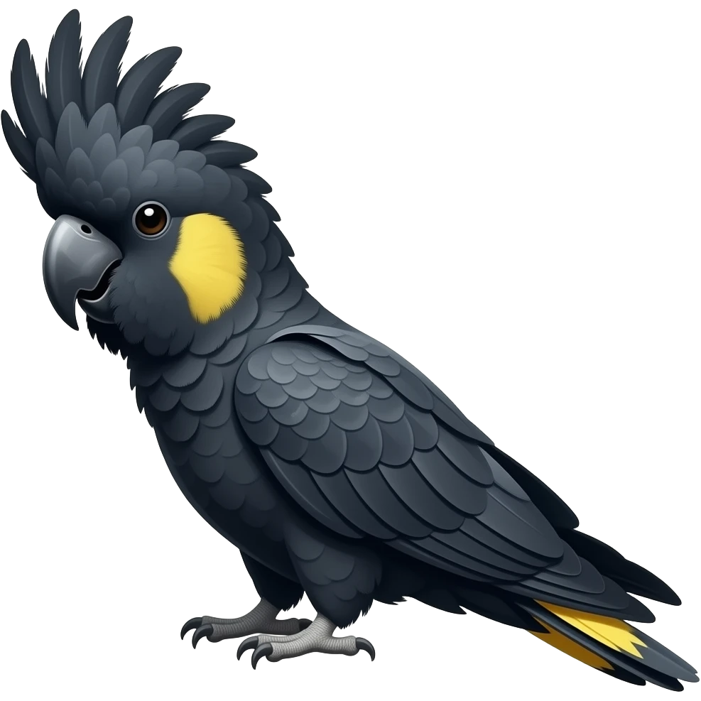 Blavk palm cockatoo emoji