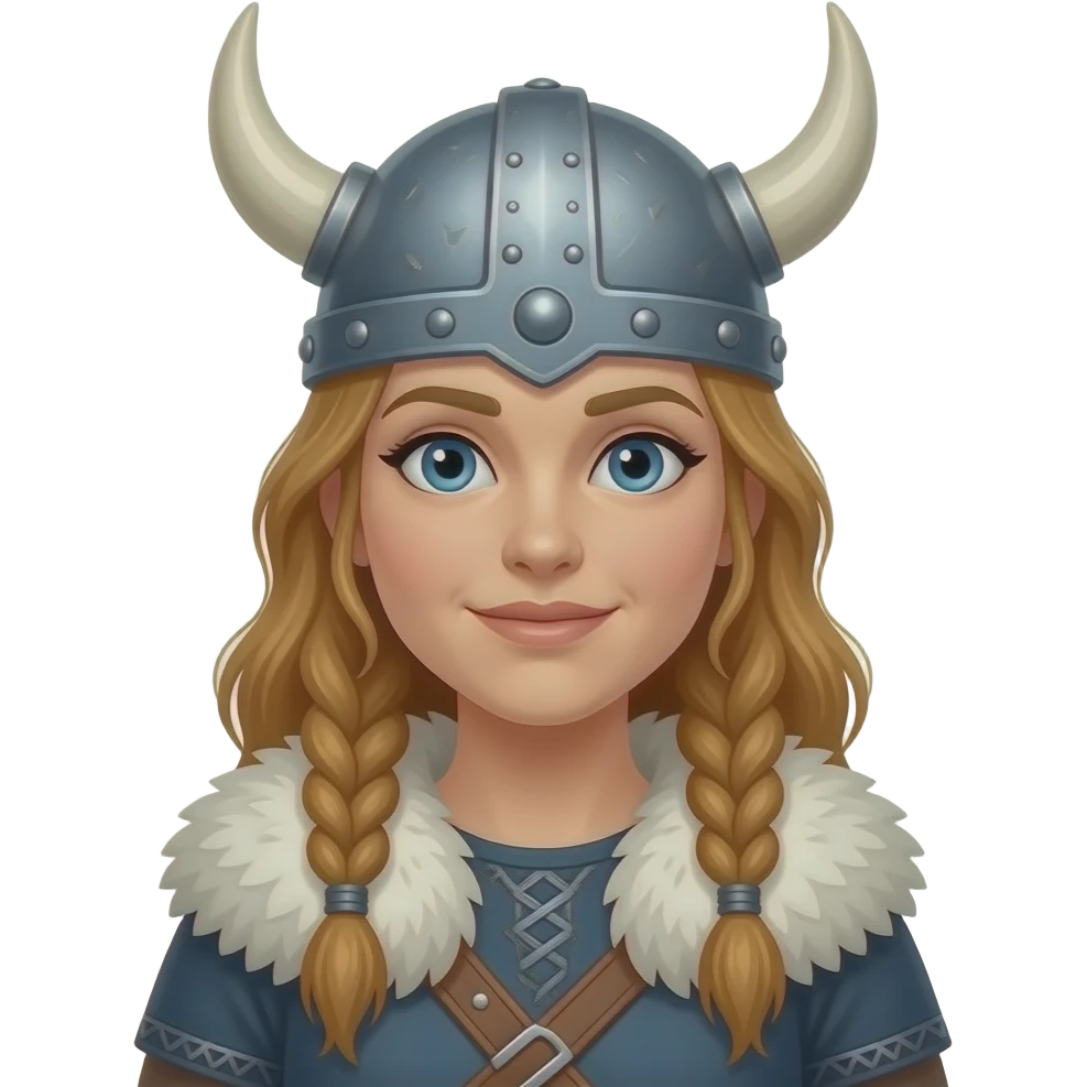 Female viking emoji