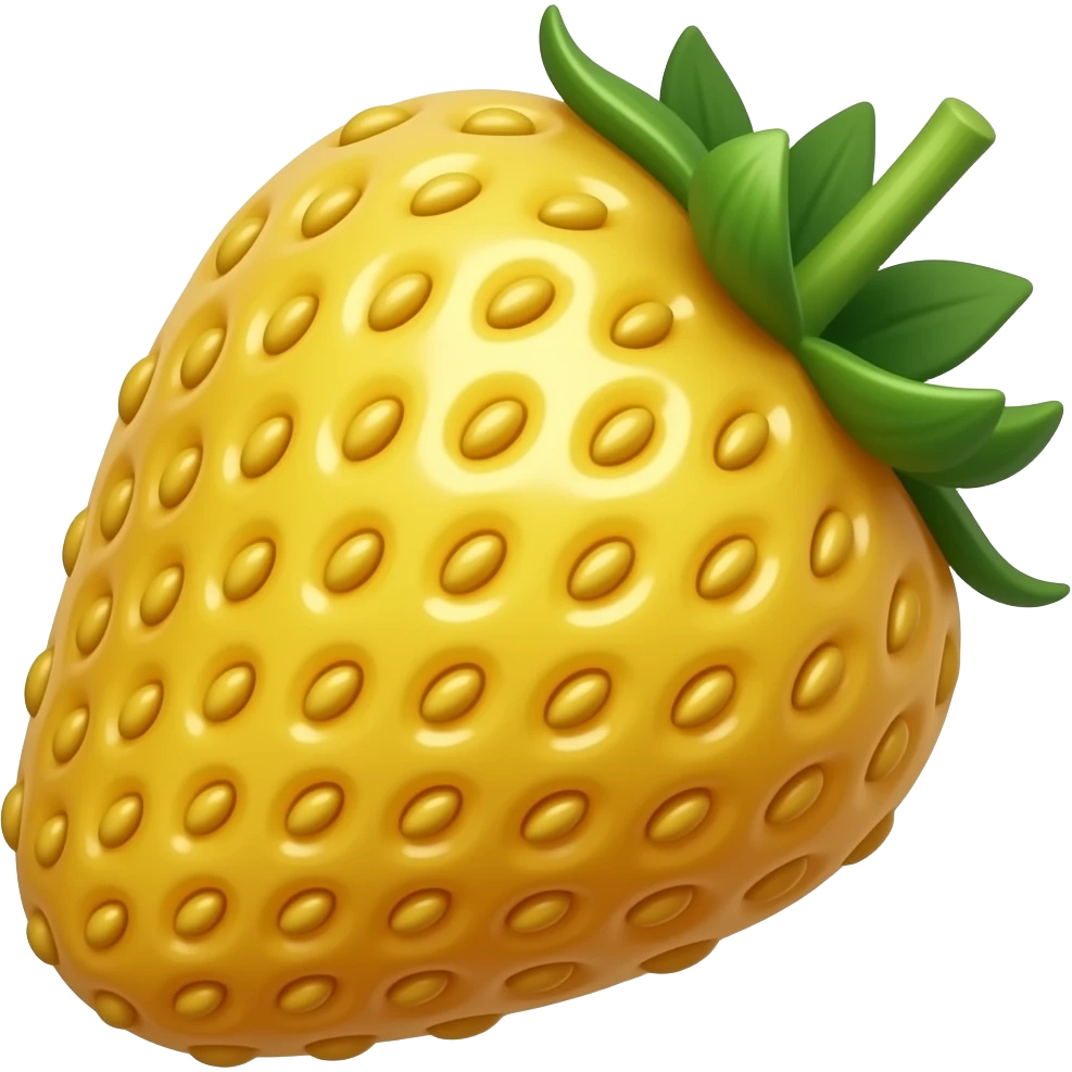 yellow strawberry emoji