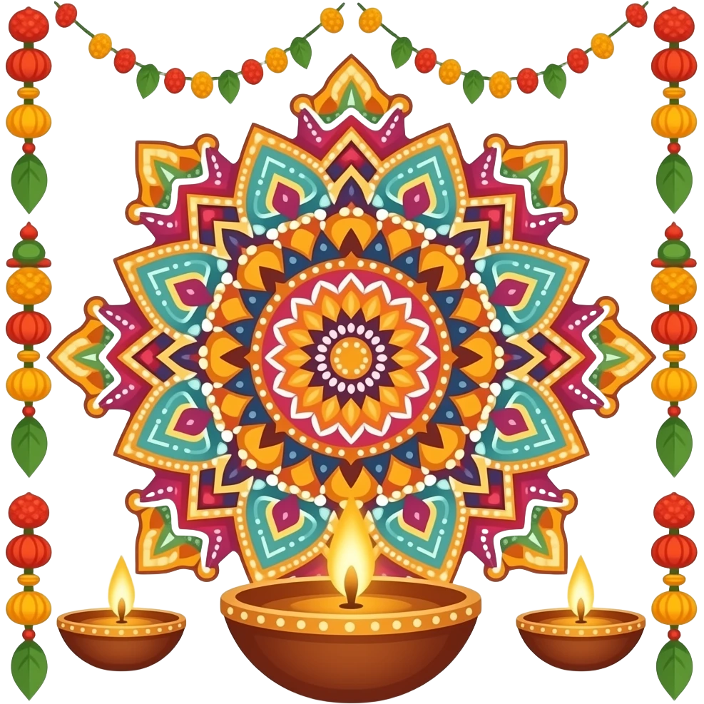 Navaratri decor emoji