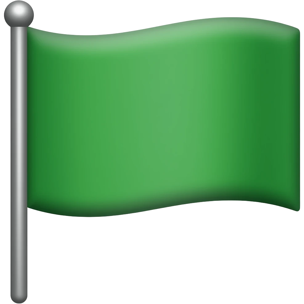 green flag emoji