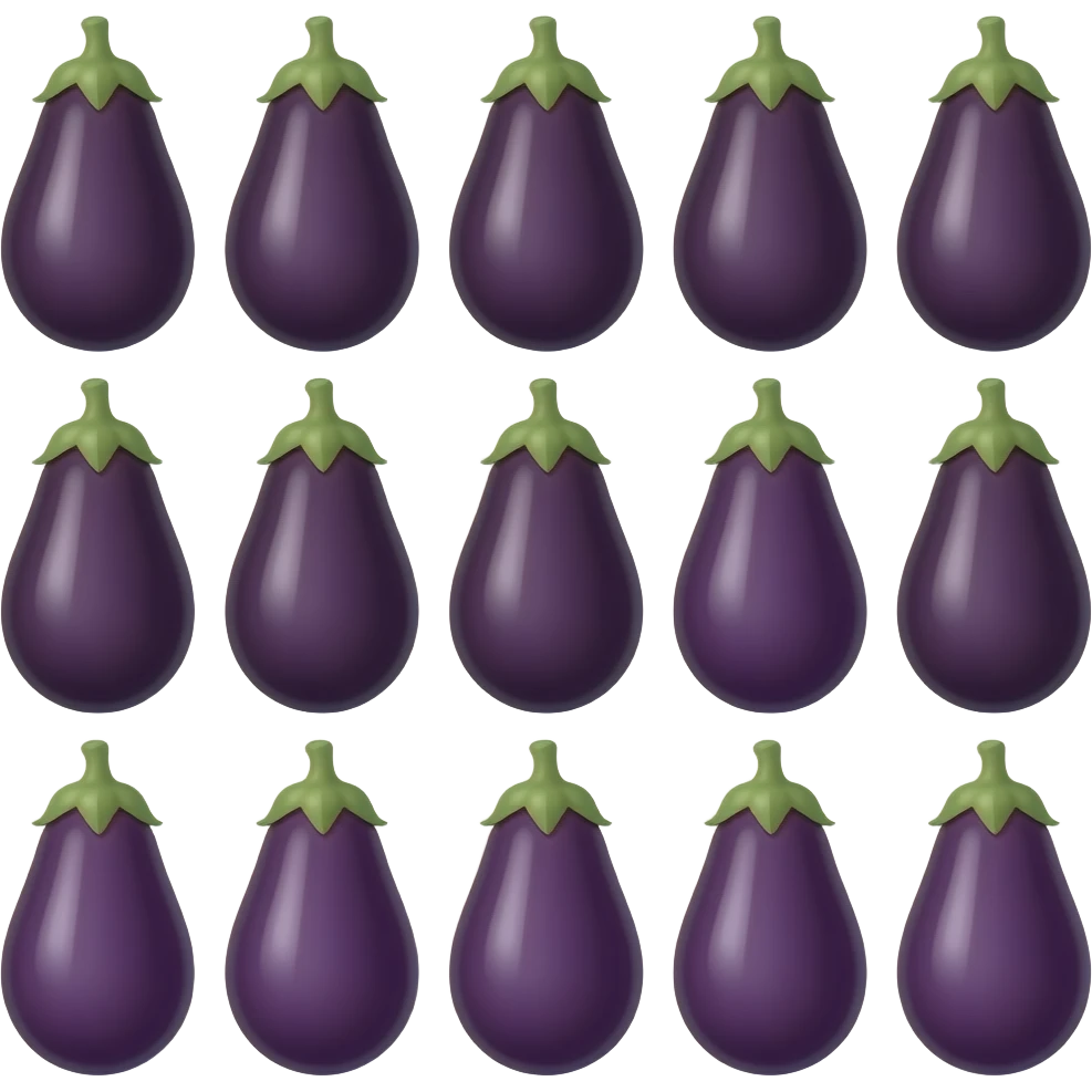 Auberginen im conform emoji