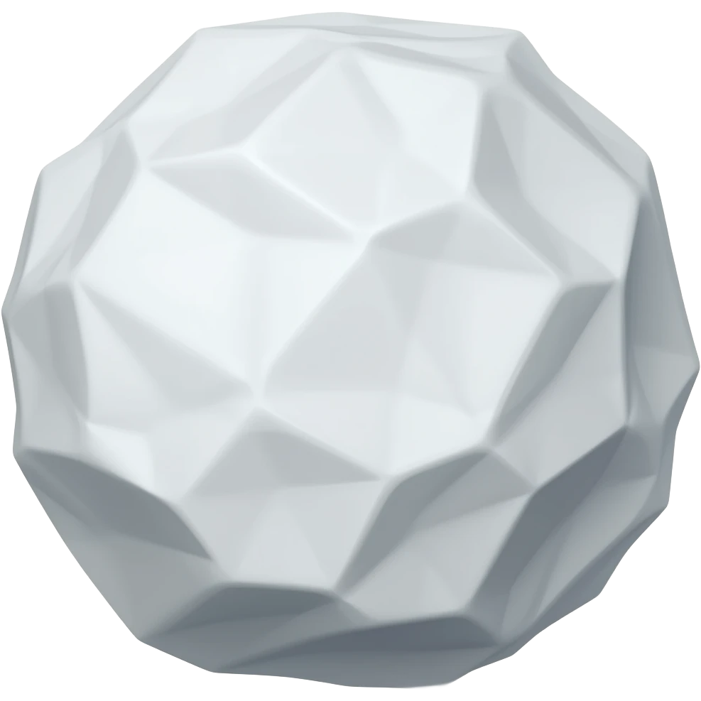 Bolinha de papel amassada emoji