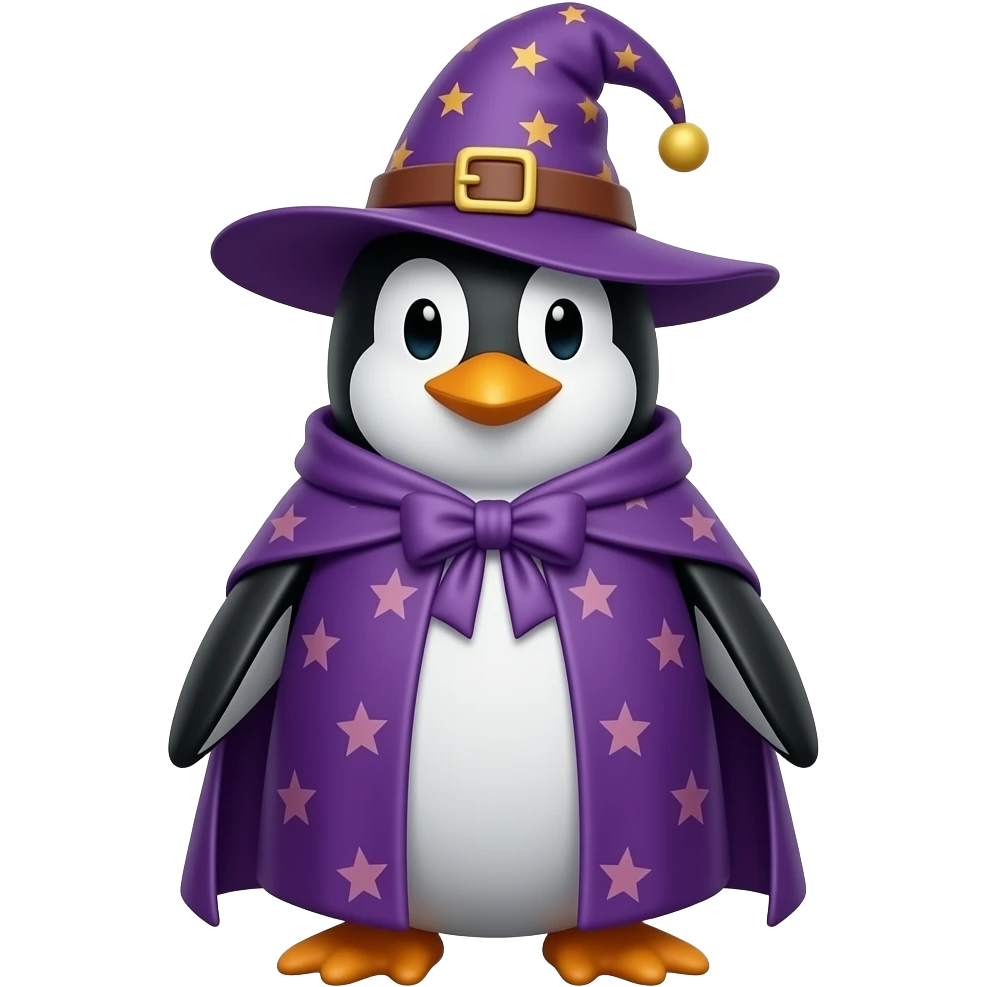 Penguin Wizard emoji