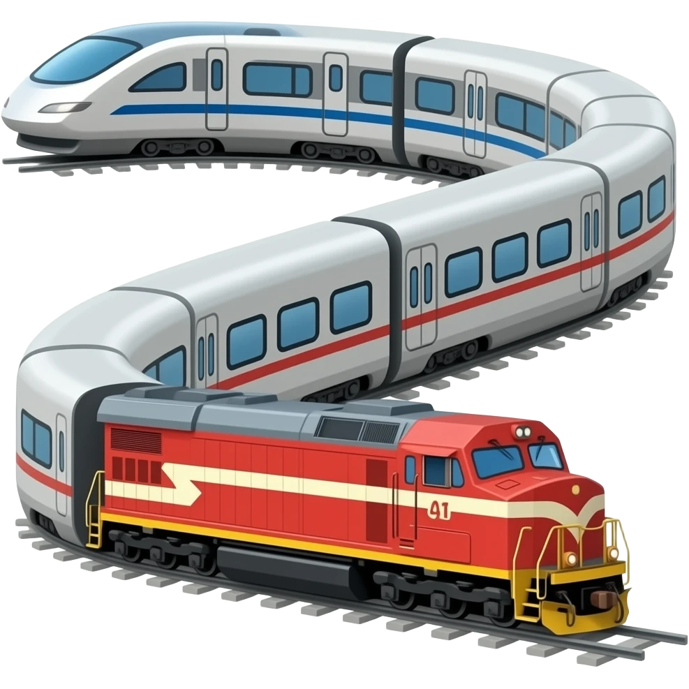 🚄🚃🚃 emoji