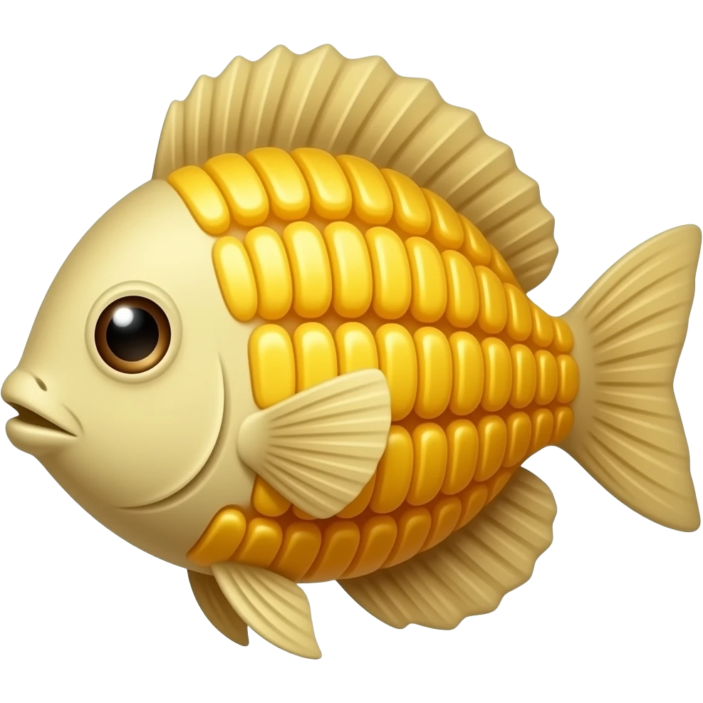 corn fish emoji