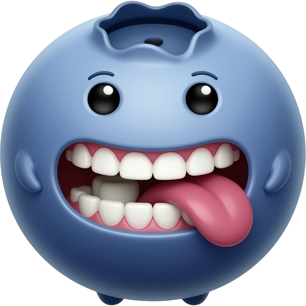 toothless eating blueberry emoji