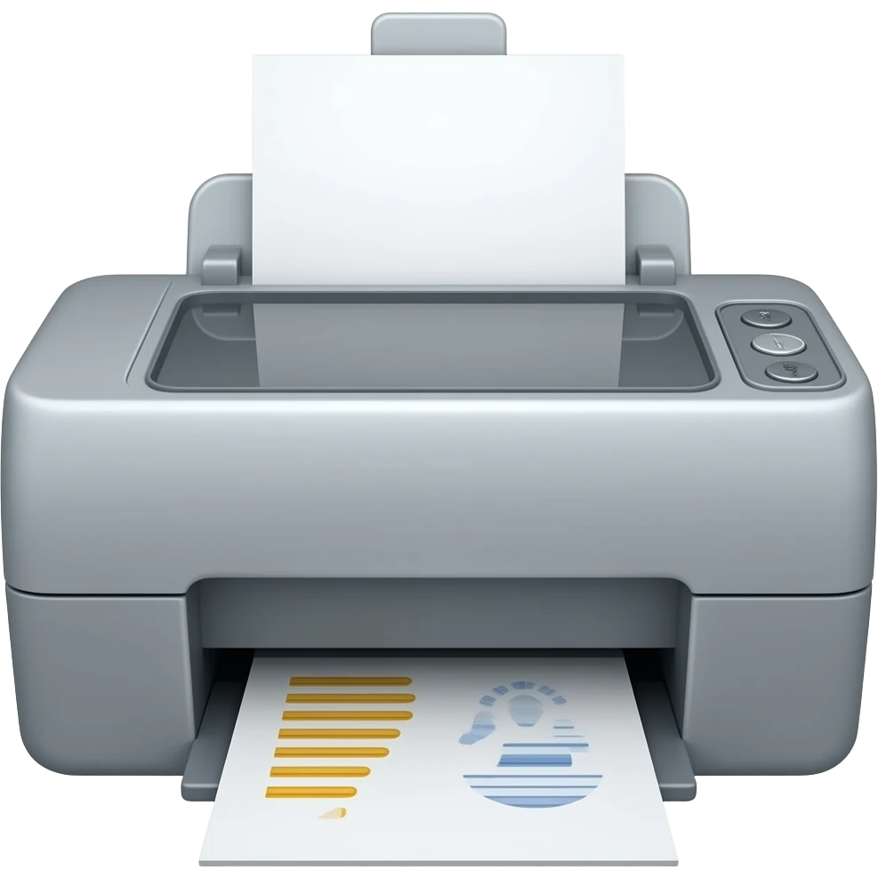 Sleek Modern Printer emoji