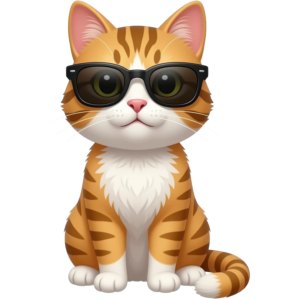 Cat wearing sunglasses emoji