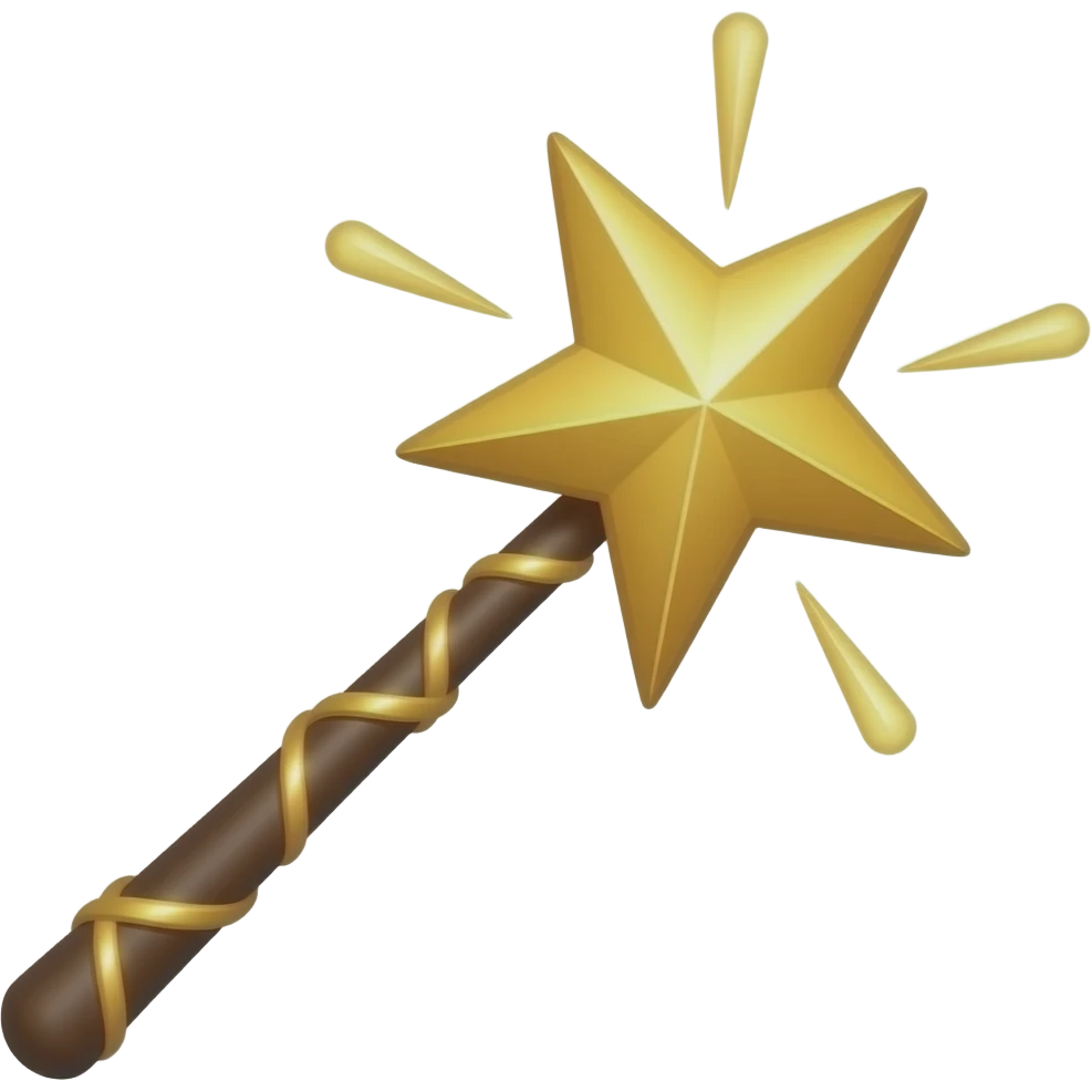 magic wand emoji