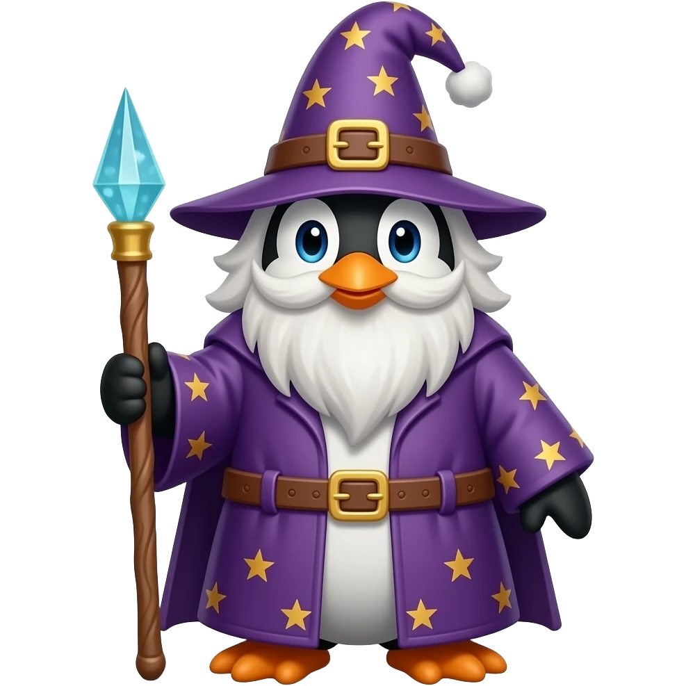 Penguin Wizard emoji
