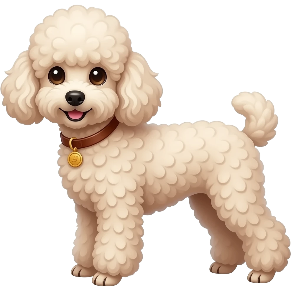 perro poodle emoji