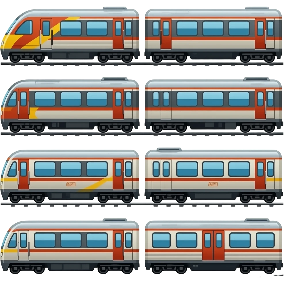 🚂🚃🚃🚃 emoji
