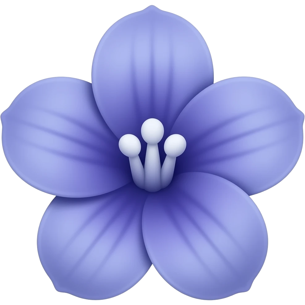 Blue flower emoji