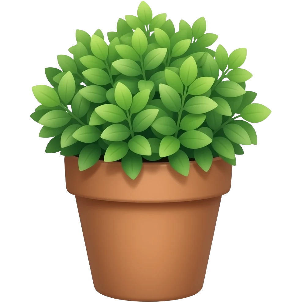 chậu cây emoji