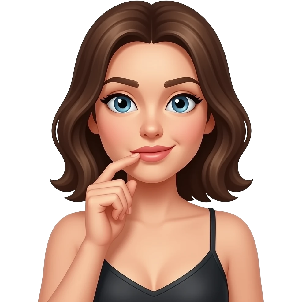 Una chica masrurbandose viendo porno emoji