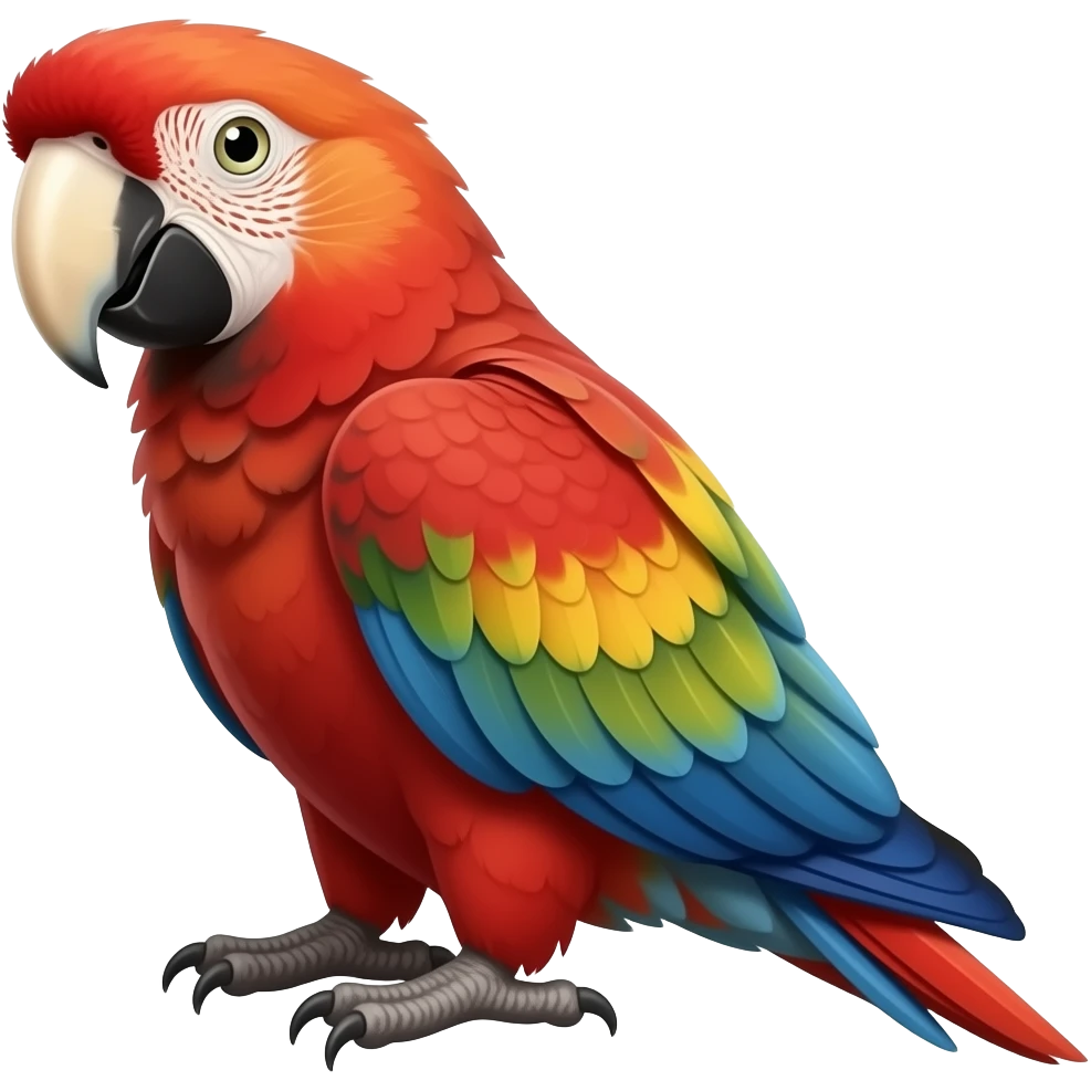 Scarlet macaw emoji