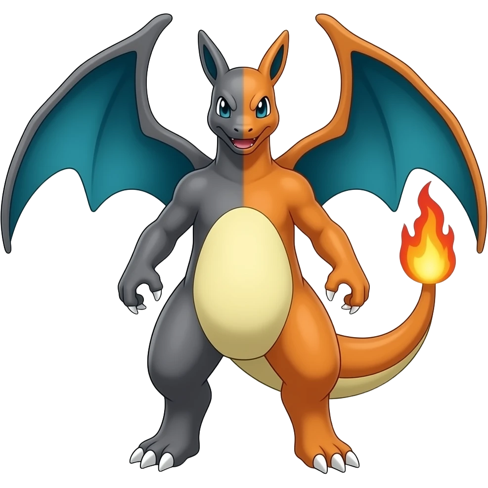 Cinderace-Incineroar-Talonflame-Typloshion-Quilava-Pyroar-Solgaleo-Blaziken-Fakémon-hybrid emoji